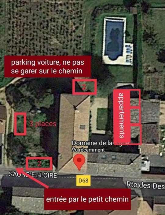 Au Coeur Des Vignes Chenas Du Beaujolais Leilighet La Chapelle-de-Guinchay Eksteriør bilde